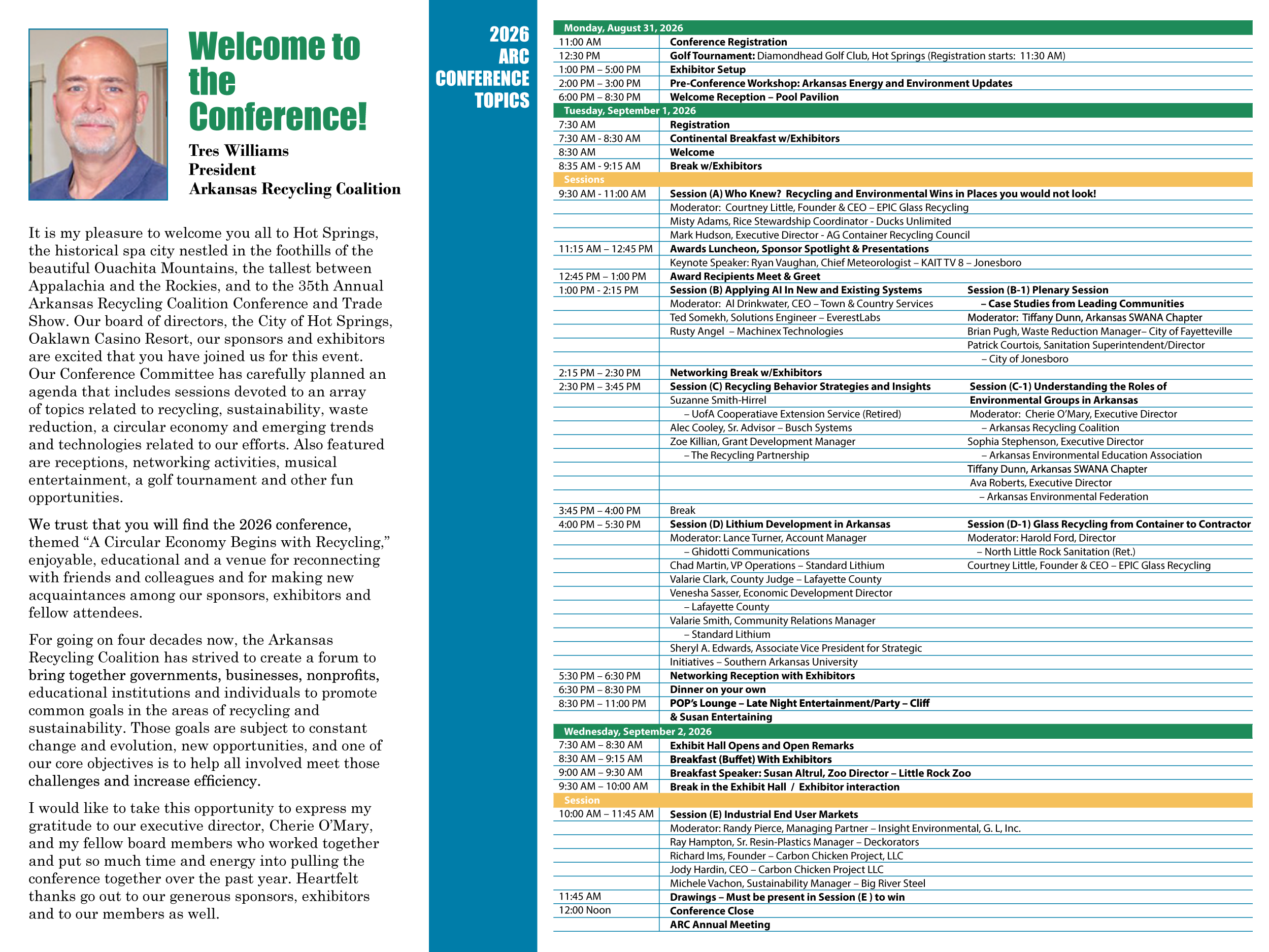 Conference Agenda