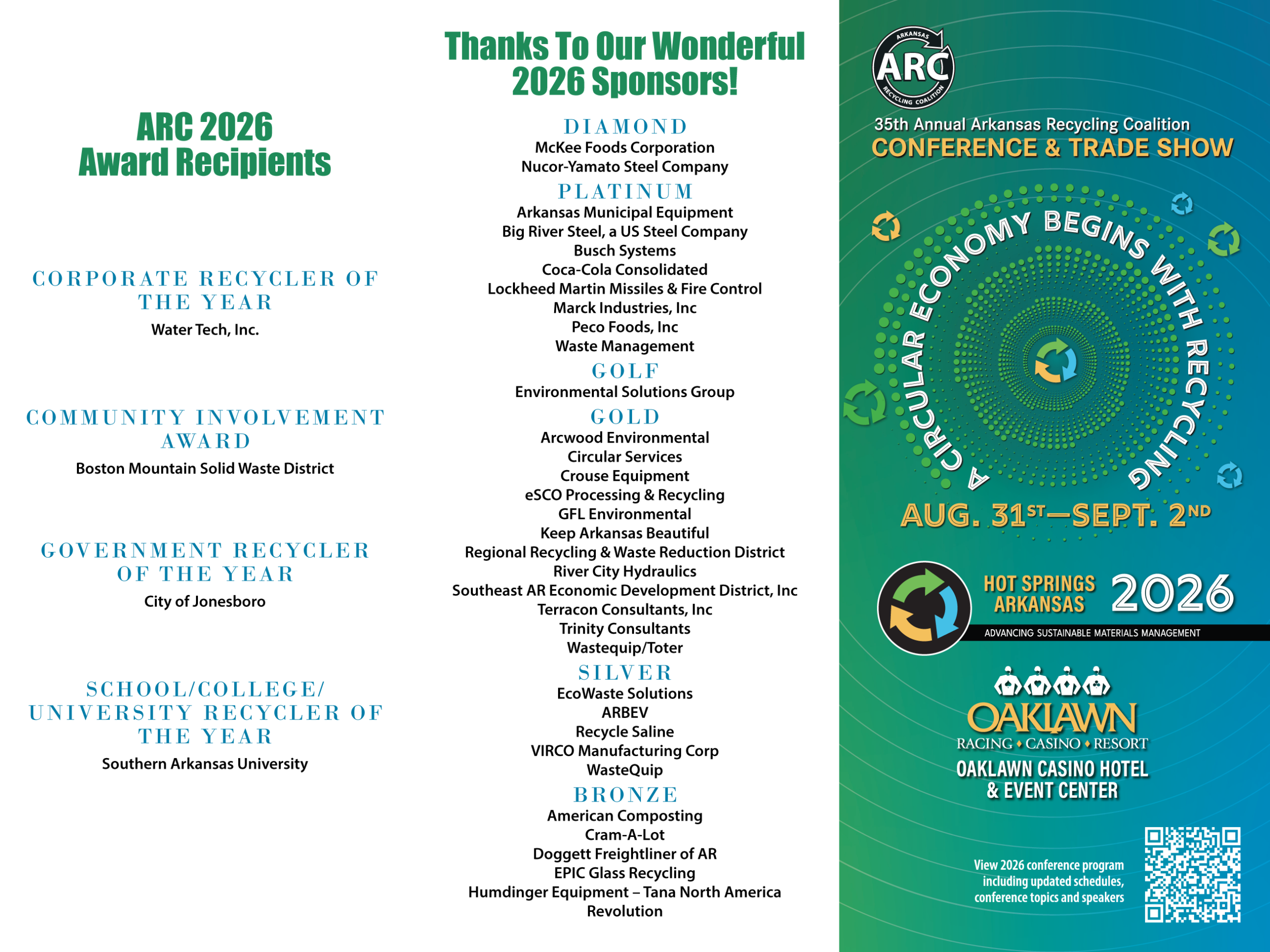 Conference Brochure Pages